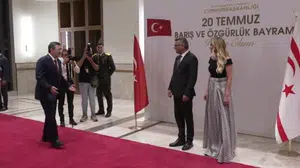 Kuzey Kıbrıs'ta barış ve özgürlük bayramı resepsiyonu düzenlendi