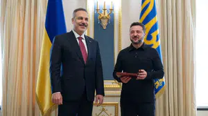 Hakan Fidan, Ukrayna'da Zelenskiy ile görüşerek iş birliğini güçlendirdi
