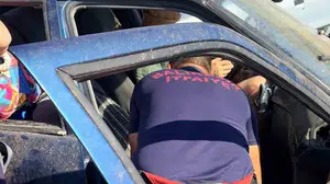 Ayvalık'ta otomobilin kontrolden çıkması sonucu 6 kişi yaralandı