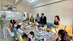 Üzümlü kaymakamı gençlik merkezinde incelemelerde bulundu