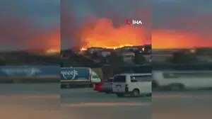 Sincan'da otluk alanda yangın paniği devam ediyor