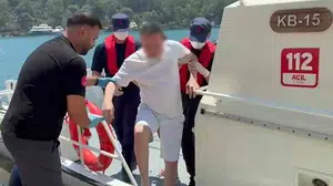 Fethiye ve Dalaman açıklarında rahatsızlanan iki vatandaş tıbbi tahliye edildi