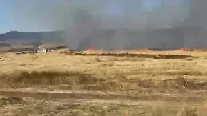 Eskişehir'de tarım arazisinde çıkan yangın kontrol altına alındı