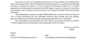 YÖK, vakıf üniversitelerine öğrenim ücreti artışında sıkı uyarıda bulundu