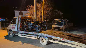 Mudurnu'da motosiklet denetimleriyle trafik kuralları sıkılaştırıldı
