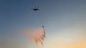 Türkiye’nin en büyük yangın söndürme helikopteri Bozdoğan’a indi