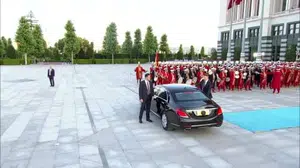 Cumhurbaşkanlığı külliyesi’nde devlet ve hükümet başkanlarına özel resepsiyon