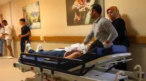 İnegöl'de kontrolden çıkan cip takla attı, 2 kişi yaralandı