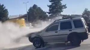 Kastamonu'da seyir halindeki cipte yangın paniği