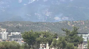 Kazdağı Milli Parkı'na sıçrayan yangın için yoğun müdahale devam ediyor