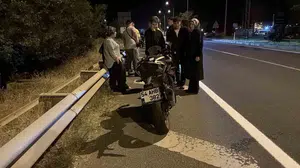 Bolu'da iki motosikletin çarpışması sonucu iki sürücü yaralandı