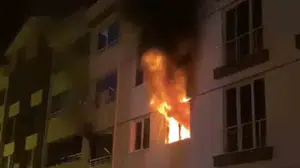 Tokat'ta apartman yangını: dört kişi dumandan etkilendi