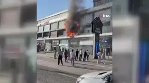 Yenimahalle'deki hırdavat dükkanında yangın paniği: İtfaiye hemen müdahale etti