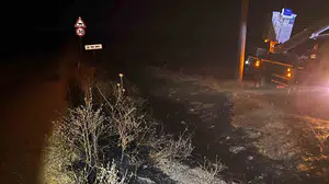 Eskişehir'de kuş çarpmasıyla çıkan arazi yangını büyümeden kontrol altına alındı