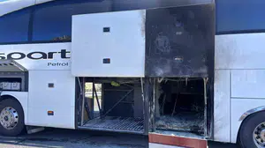Eskişehir’de yolcu otobüsünde çıkan yangın paniğe yol açtı