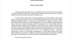 Özgür Özel ve Veli Ağbaba'nın dokunulmazlık fezlekeleri Adalet Bakanlığına ulaştı