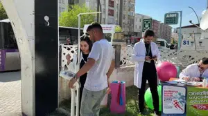 Yüksekova'da sağlık taraması etkinliği parkları canlandırdı