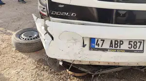 Mardin'de iki aracın çarpışması sonucu bir kişi yaralandı