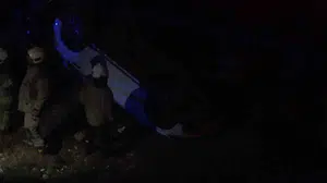Ümraniye'de park halindeki otomobilin alt yola yuvarlanması sonucu sürücü yaşamını yitirdi