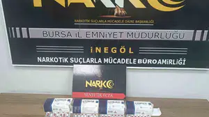 İnegöl’de uyuşturucu operasyonunda 224 sentetik ecza ele geçirildi