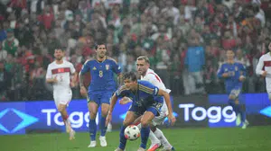 UEFA Uluslar Ligi: Türkiye 0 - İtalya 3 (İlk yarı)