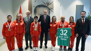 Cumhurbaşkanı Erdoğan, özel sporcularla bir araya geldi