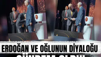 İlim Yayma Ödülleri’nde samimi anlar: Erdoğan ve oğlunun diyaloğu gündem oldu!