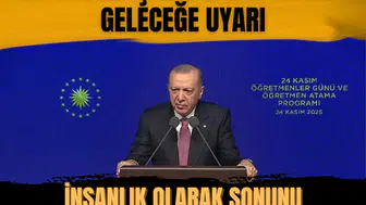 Cumhurbaşkanı Erdoğan'dan geleceğe uyarı: 'Sonunu kimsenin öngöremediği bir yere doğru insanlık olarak yol alıyoruz'