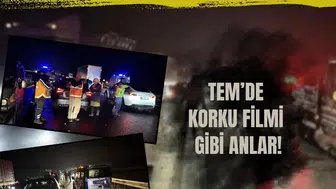 TEM’de korku filmi gibi anlar! Asfalt üzerinde ölümle burun buruna