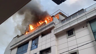 İstanbul'da lüks otelde yangın paniği... Çatı katı bir anda cehenneme döndü!