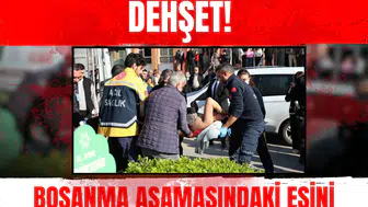Aydın Adliyesi önünde dehşet! Boşanma aşamasındaki eşini sırtından bıçakladı!