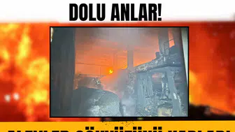 Sanayi bölgesinde korku dolu anlar! Alevler gökyüzünü kapladı