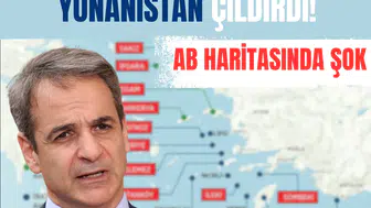 AB haritasında şok... On iki Ada Türkiye’ye ait gösterildi, Yunanistan çılgına döndü!