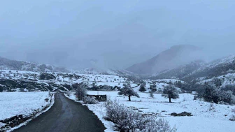 Doğa kışa teslim oldu, manzara büyüledi: Sivas'ta dağlar beyaza büründü!