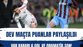 Trabzonspor 3-1’den döndü! Beşiktaş deplasmanda 1 puana razı oldu