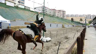 Atlı okçuluk Türkiye Şampiyonası'nda yarı final heyecanı geride kaldı