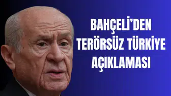Devlet Bahçeli'den Terörsüz Türkiye ve çerçeve yasa açıklaması