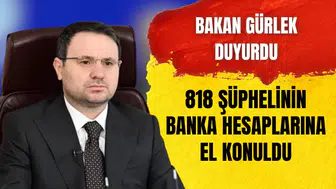 Adalet Bakanı Akın Gürlek duyurdu: 818 şüphelinin kripto ve banka hesaplarına el konuldu