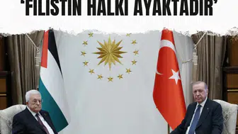 Cumhurbaşkanı Erdoğan Mahmud Abbas ile görüştü: Filistin halkı ayaktadır