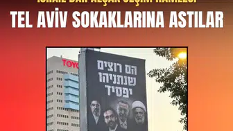 Likud'un Tel Aviv'deki seçim afişinde Cumhurbaşkanı Erdoğan hedef alındı