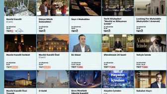 TRT Mevlid Kandili’ne özel canlı yayın ve belgesel programlarını duyurdu