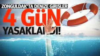 Zonguldak’ta olumsuz hava şartları nedeniyle denize girişlere yasak
