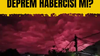 Kolombiya'da deprem sonrası gökyüzü kızıla büründü