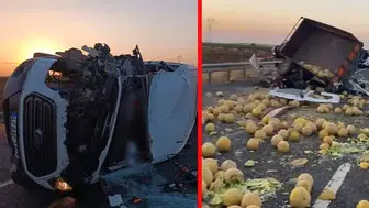 Çınar'da can pazarı: Minibüs devrildi, 2 kişi hayatını kaybetti