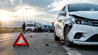 Erzincan'da direğe çarpan otomobildeki 2 kişi yaralandı