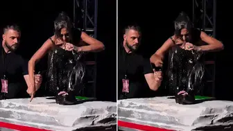 Yıldız Tilbe sahneyi yine salladı: Yardım etmek isteyen güvenliğe saniyeler içinde tepki!
