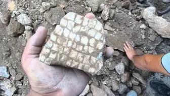 Bahçede kazı yapılıyordu, tarihi kalıntılar ortaya çıktı