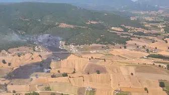 Bursa'da orman yangını: Helikopter ve arazözlerle müdahale ediliyor