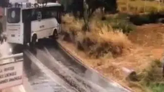 Muğla'da 8 kişinin yaralandığı otobüs kazasının görüntüleri ortaya çıktı