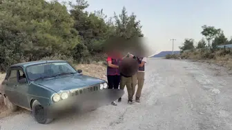 Denizli'de zorla kız kaçıran silahlı şahıs ormanlık alanda yakalandı